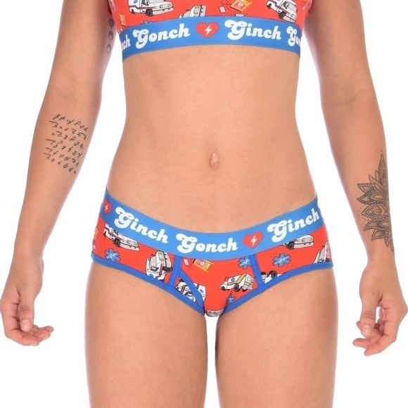 GINCH Gonch Statement Boyfriend Brief Cotton Underwear Panty EMT NIP - Picture 1 of 10